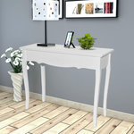 VIDAXL Table de console et coiffeuse Blanc