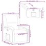 Voir la diapositive 6 : VIDAXL Fauteuil inclinable Creme Similicuir