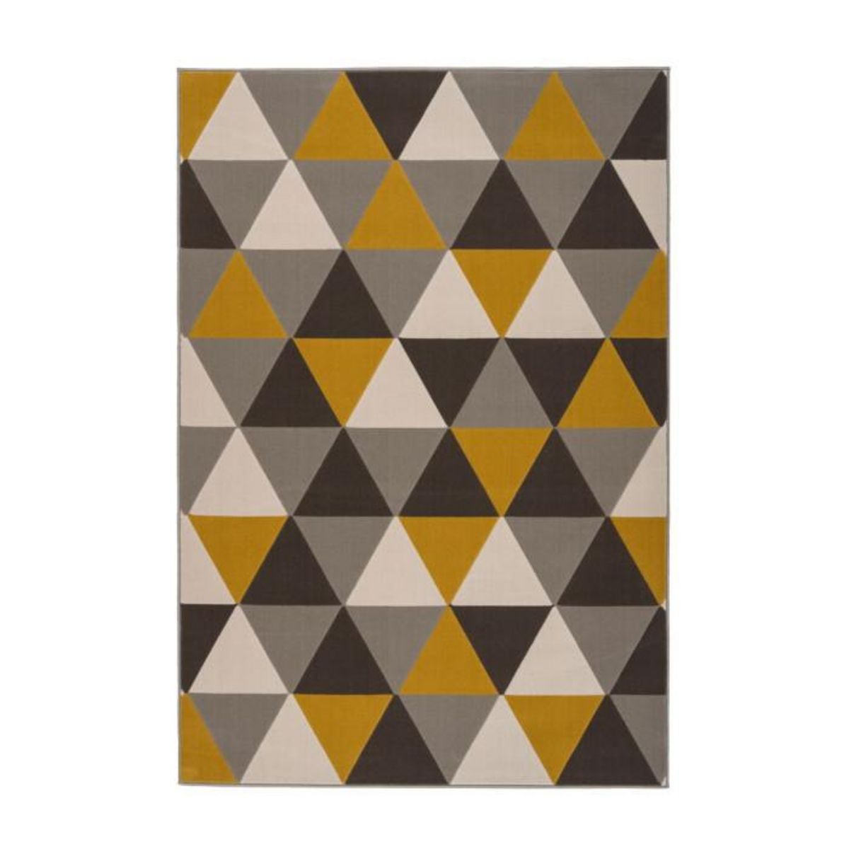 Paris Prix Tapis Géométrique à Poils Courts  Now II  Or