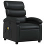 Voir la diapositive 4 : VIDAXL Fauteuil de massage inclinable Noir Similicuir