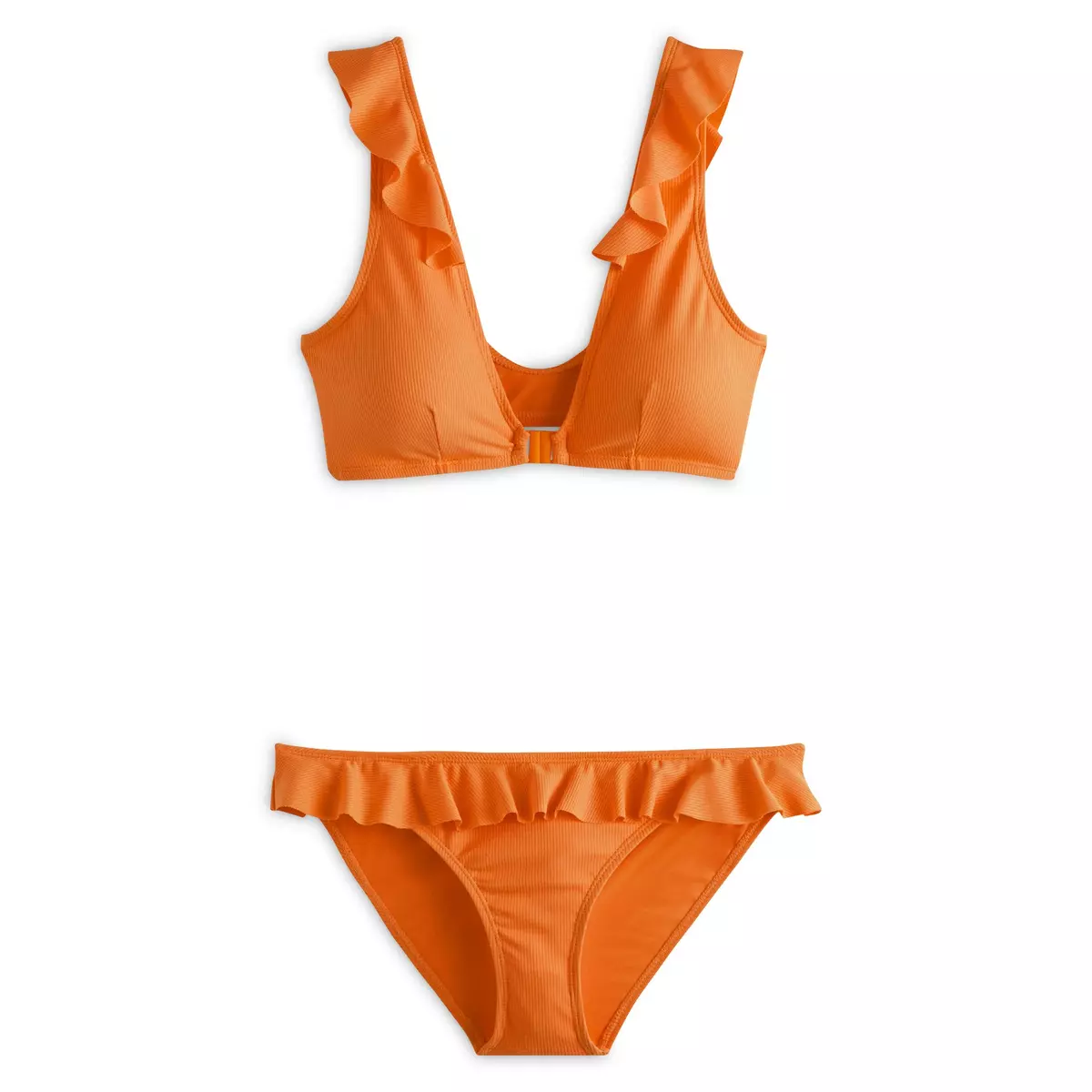 INEXTENSO Bikini avec volants orange femme