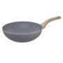 Voir la diapositive 1 : FIVE Wok en Aluminium  Nature  28cm Gris