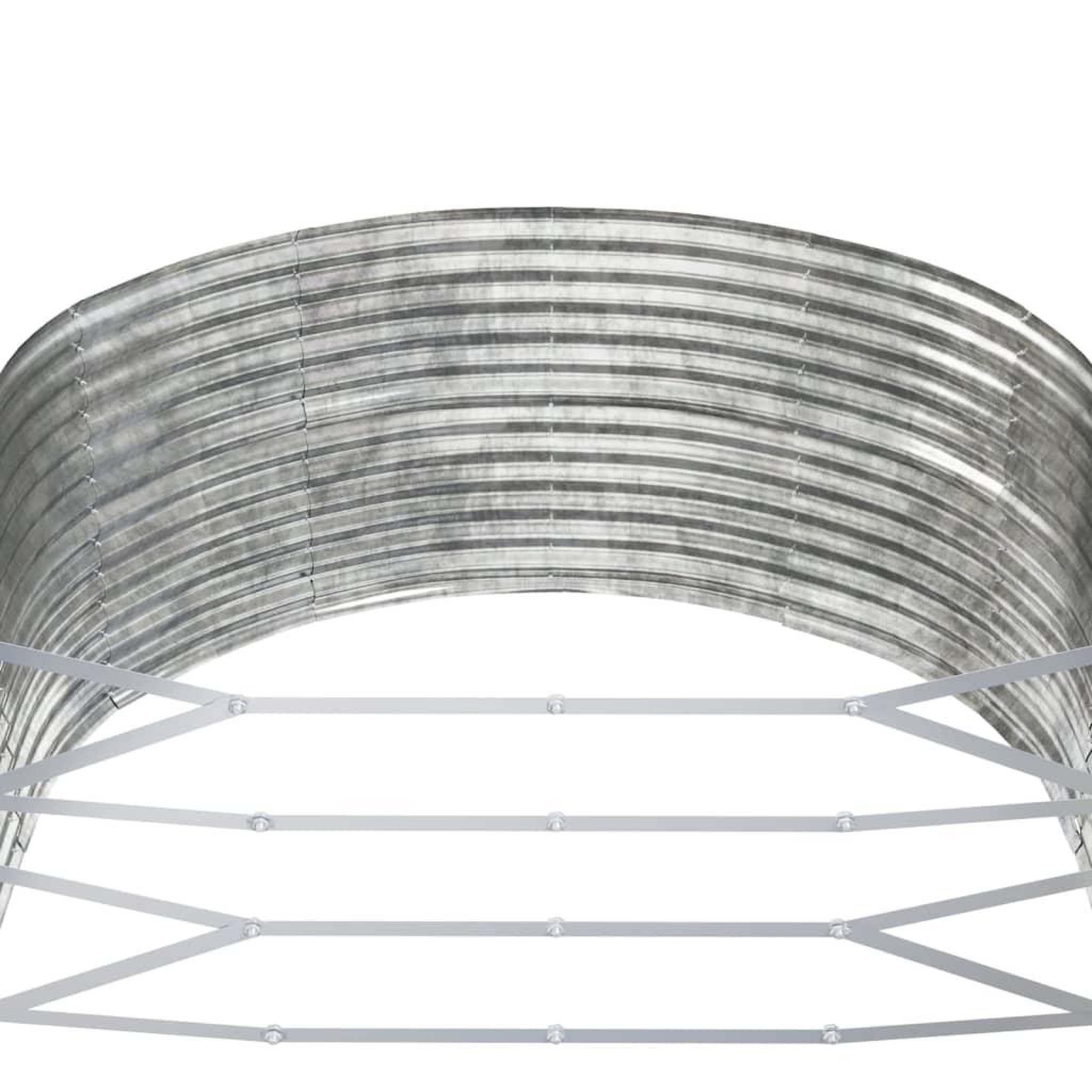 Voir la diapositive 5 : VIDAXL Lit sureleve de jardin Argente Acier enduit de poudre