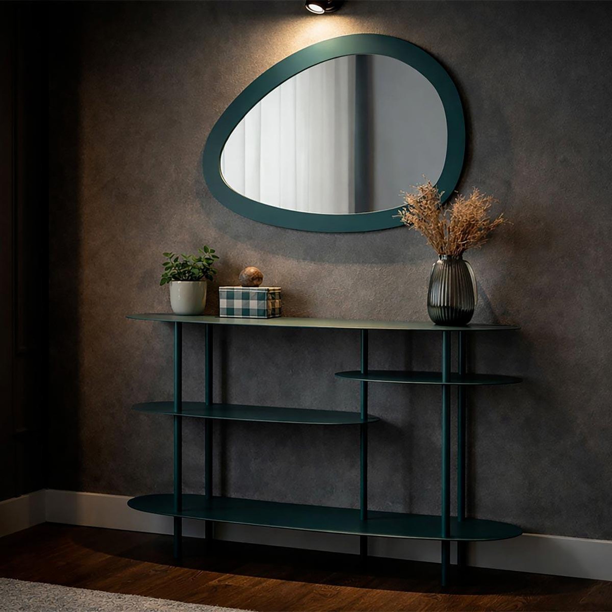 Voir la diapositive 5 : Paris Prix Console design 4 niveaux  saturn  118cm bleu