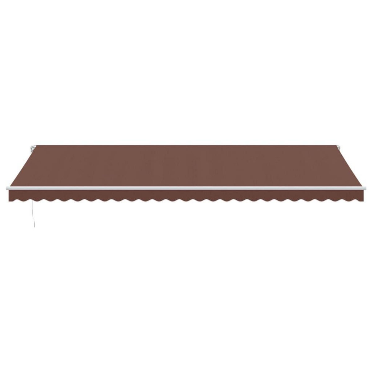 VIDAXL Auvent manuel retractable avec LED marron 600x300 cm