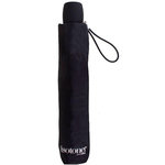 ISOTONER Parapluie 3 sections acier/alu/carbone Noir