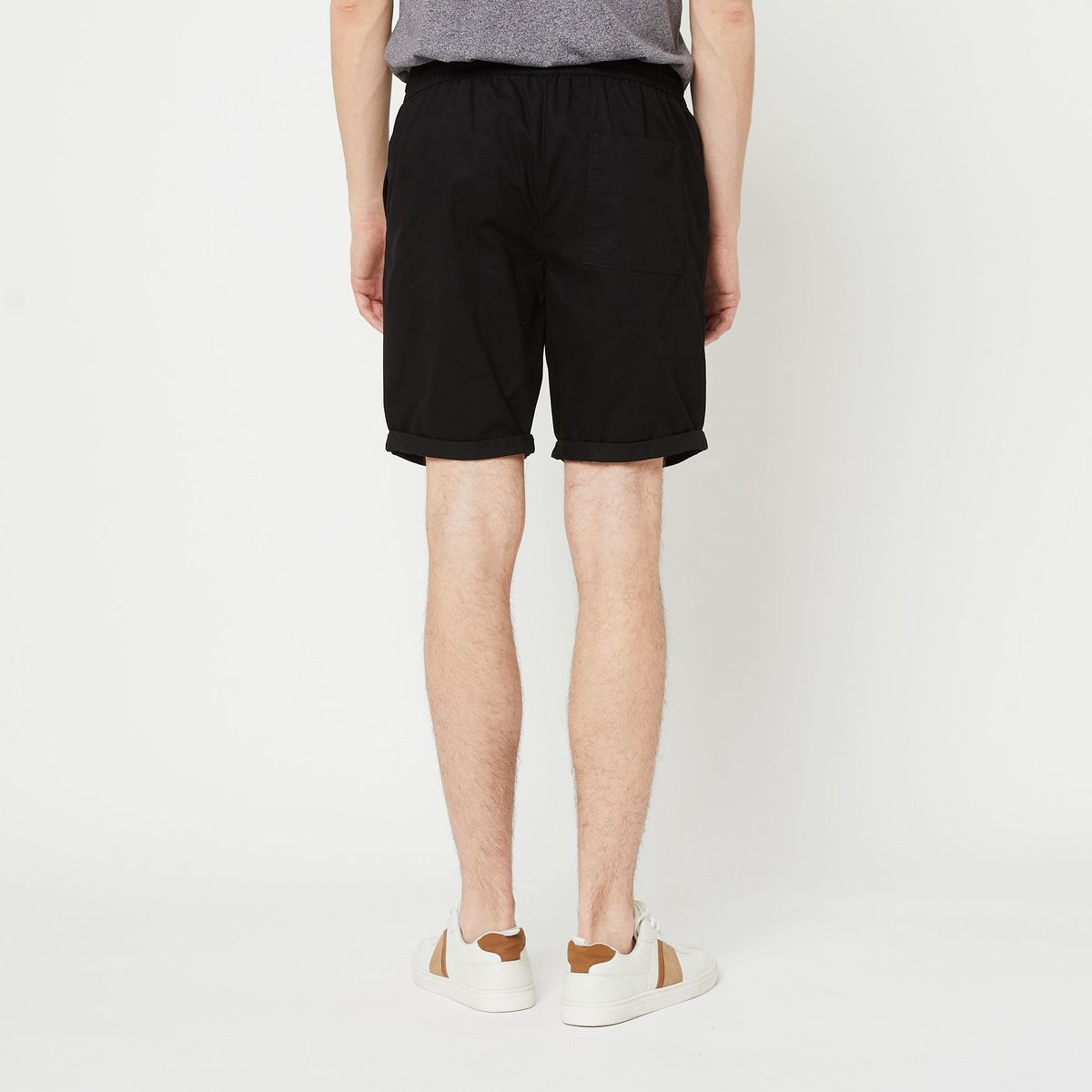 INEXTENSO Bermuda noir en coton homme