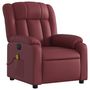 Voir la diapositive 4 : VIDAXL Fauteuil de massage inclinable electrique rouge bordeaux