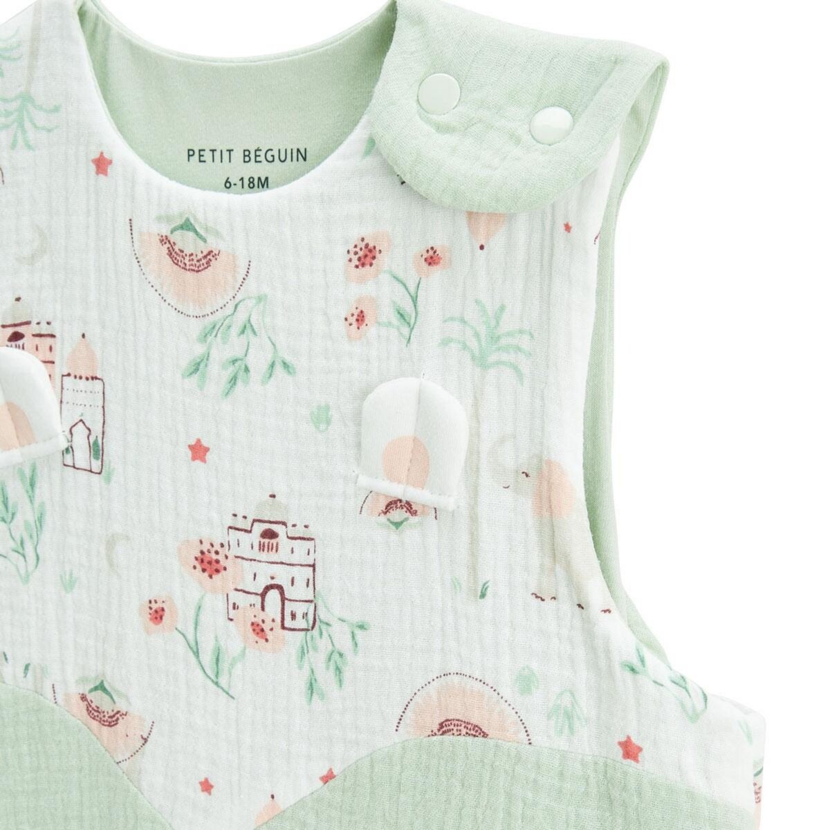 Petit Béguin Gigoteuse siège auto TOG 1 en gaze de coton Arya