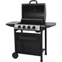 Voir la diapositive 6 : GARDENSTAR Barbecue gaz - 4 brûleurs - Acier