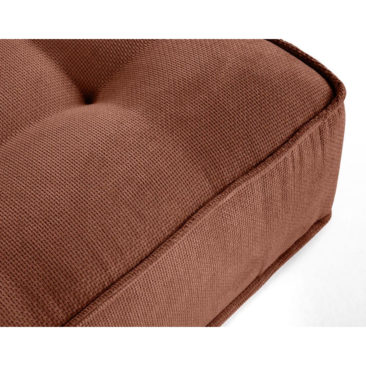 BEST MOBILIER Marisol - canapé panoramique modulable 7 places - velours texturé