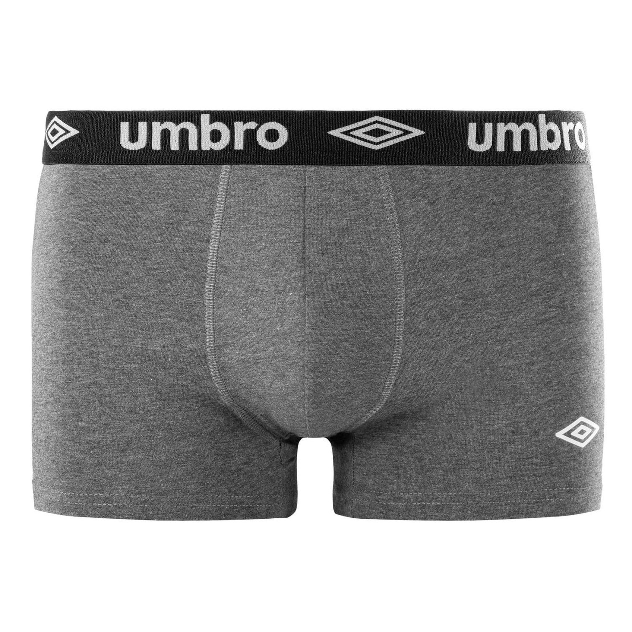Voir la diapositive 3 : UMBRO Lot de 4 Boxers coton homme uni