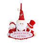 Voir la diapositive 1 : ATMOSPHERA Suspension Pancarte de Noël  Joyeuses Fêtes  48cm Rouge