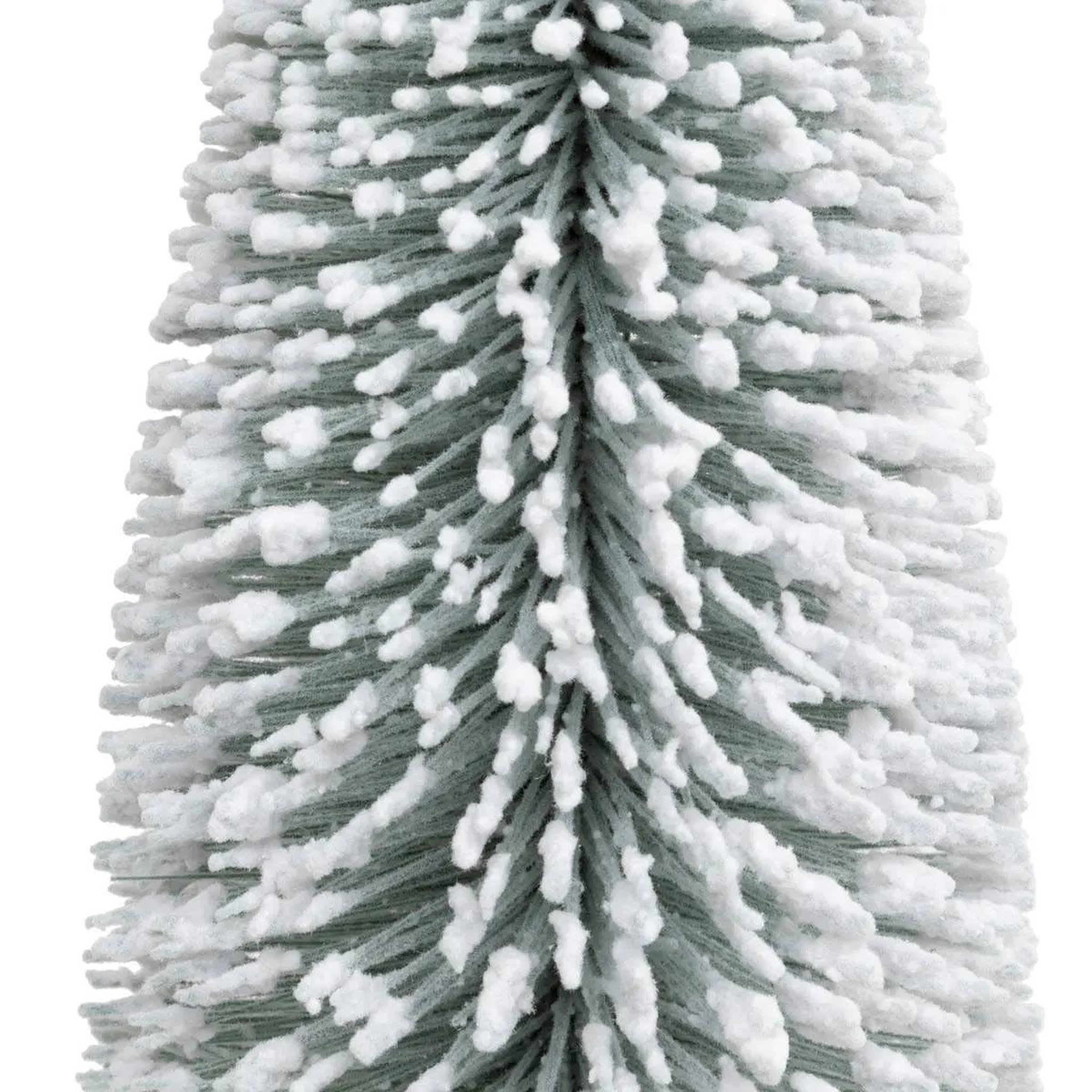Voir la diapositive 2 : ATMOSPHERA Sapin de table enneigé  tree  21cm vert
