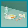 Voir la diapositive 7 : BABYMOOV Kit repas en silicone vert GROW'ISY