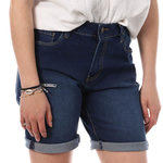 Lee Cooper Bermudas en Jean  Foncé Femme Lee Cooper Wopara. Coloris disponibles : Bleu