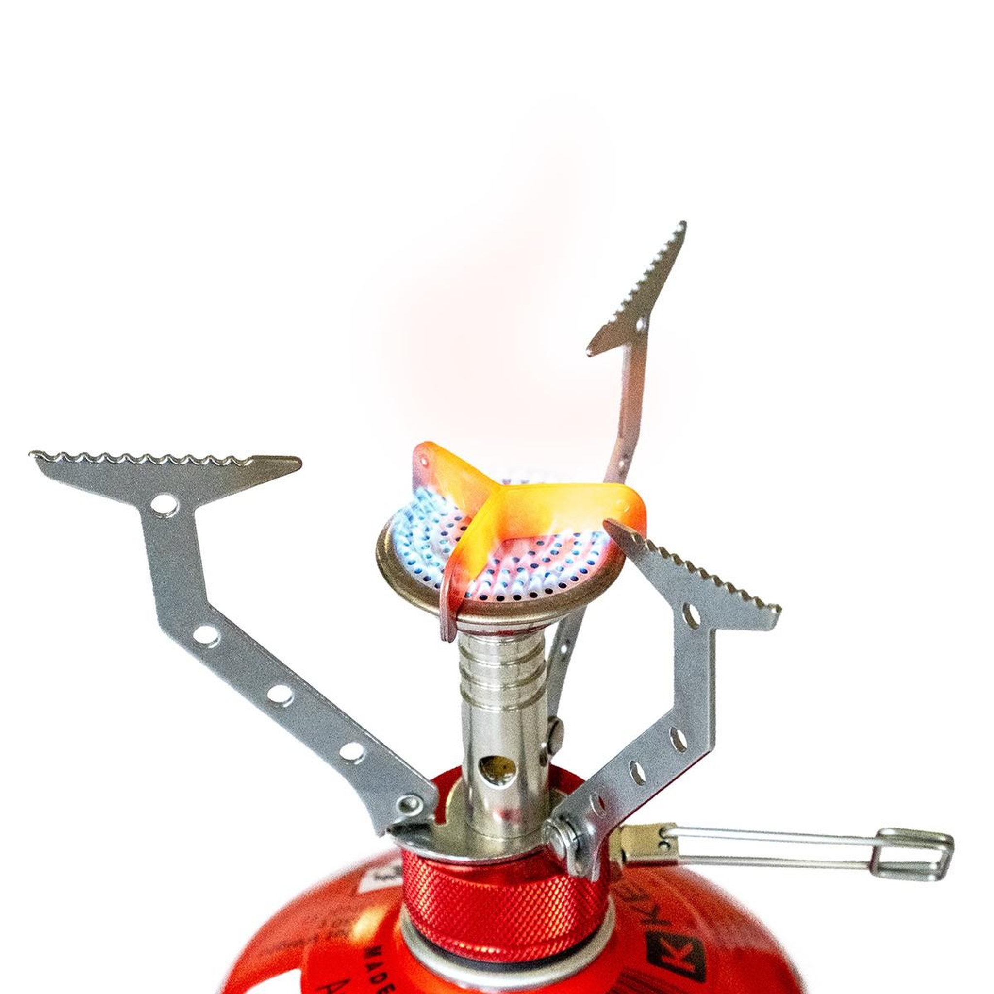 Voir la diapositive 5 : Kemper Réchaud gaz portable 4.5 kw + 2 cartouches gaz 230gr - brûleur randonnée anti-vent pliable léger camping haute montagne kemper