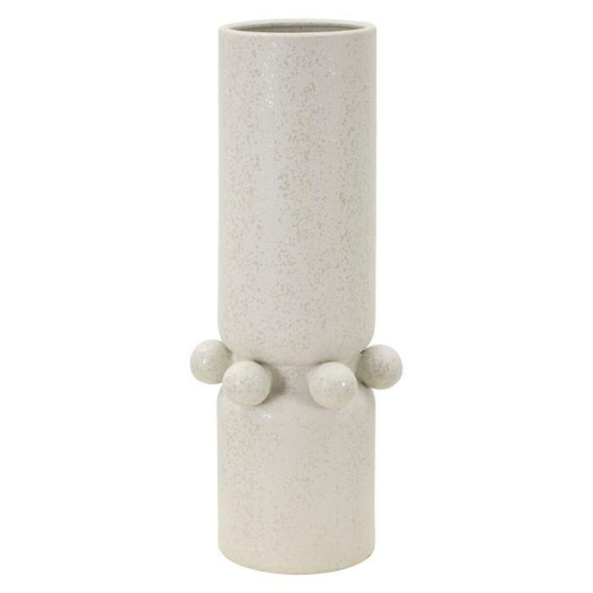 Paris Prix Vase Cylindrique en Céramique  Bubbles  41cm Crème