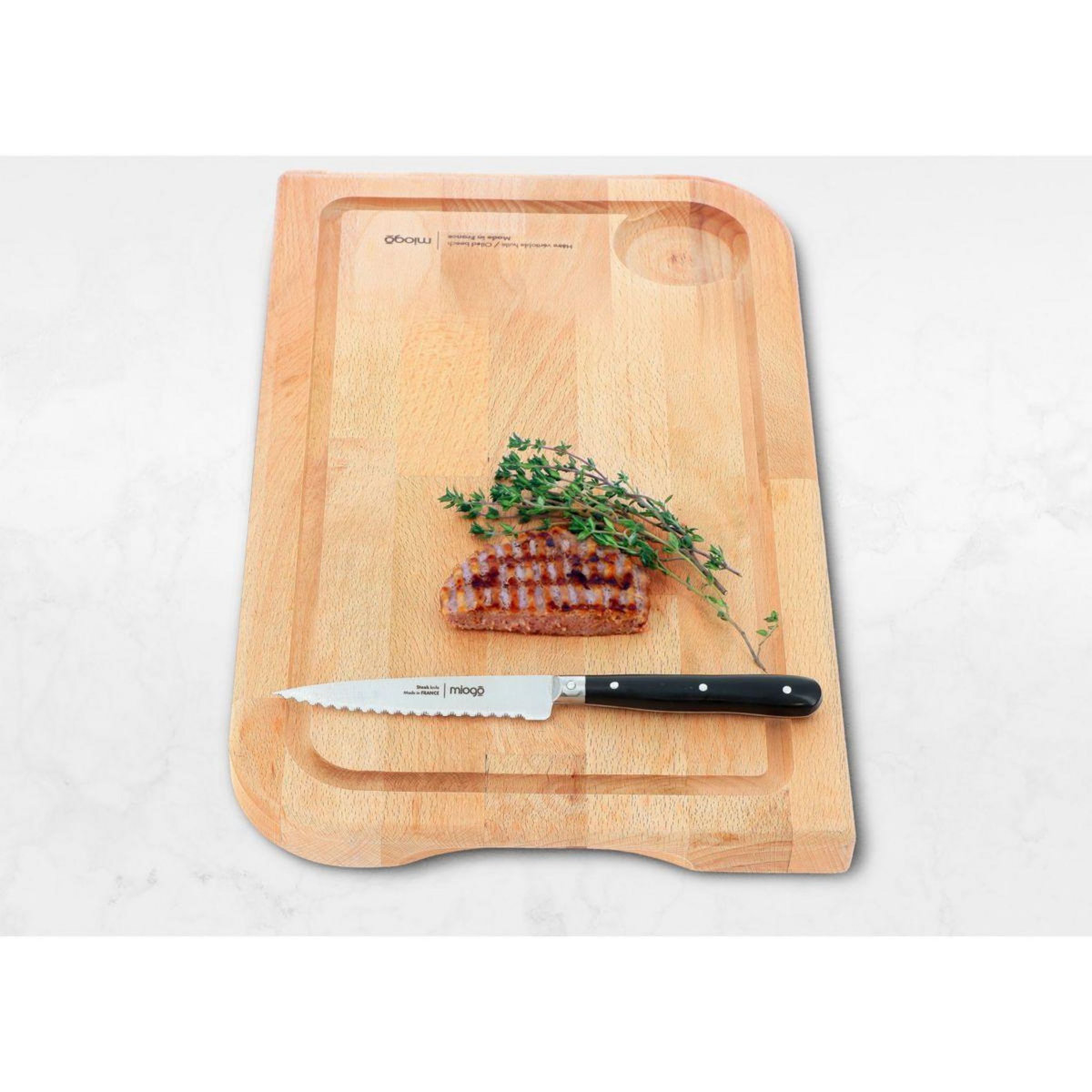 MIOGO Couteau Steak 10.5 cm Pleine soie