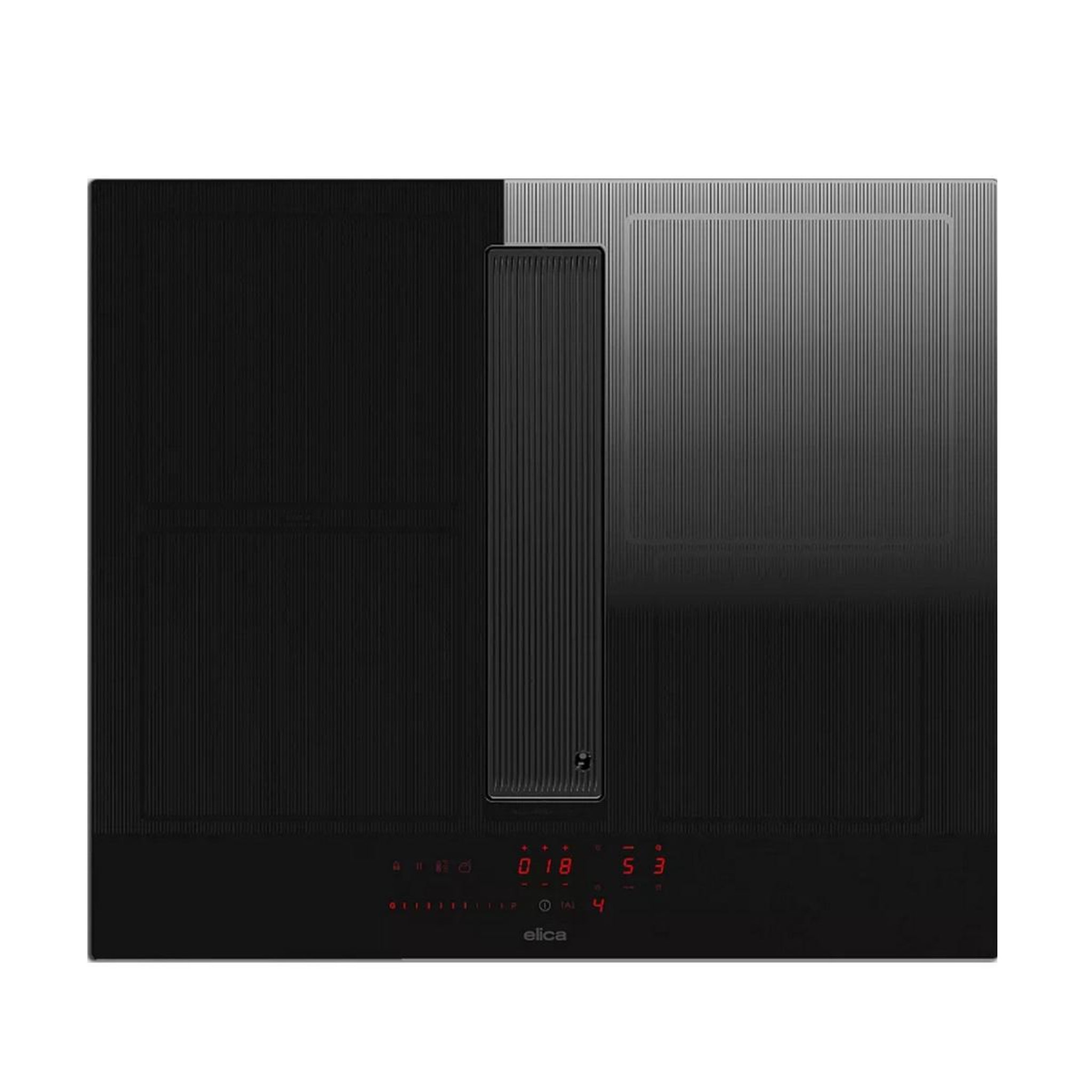 ELICA Table de cuisson induction aspirante 60cm 4feux 7400w noir - nikolateslavelvetblfbo60