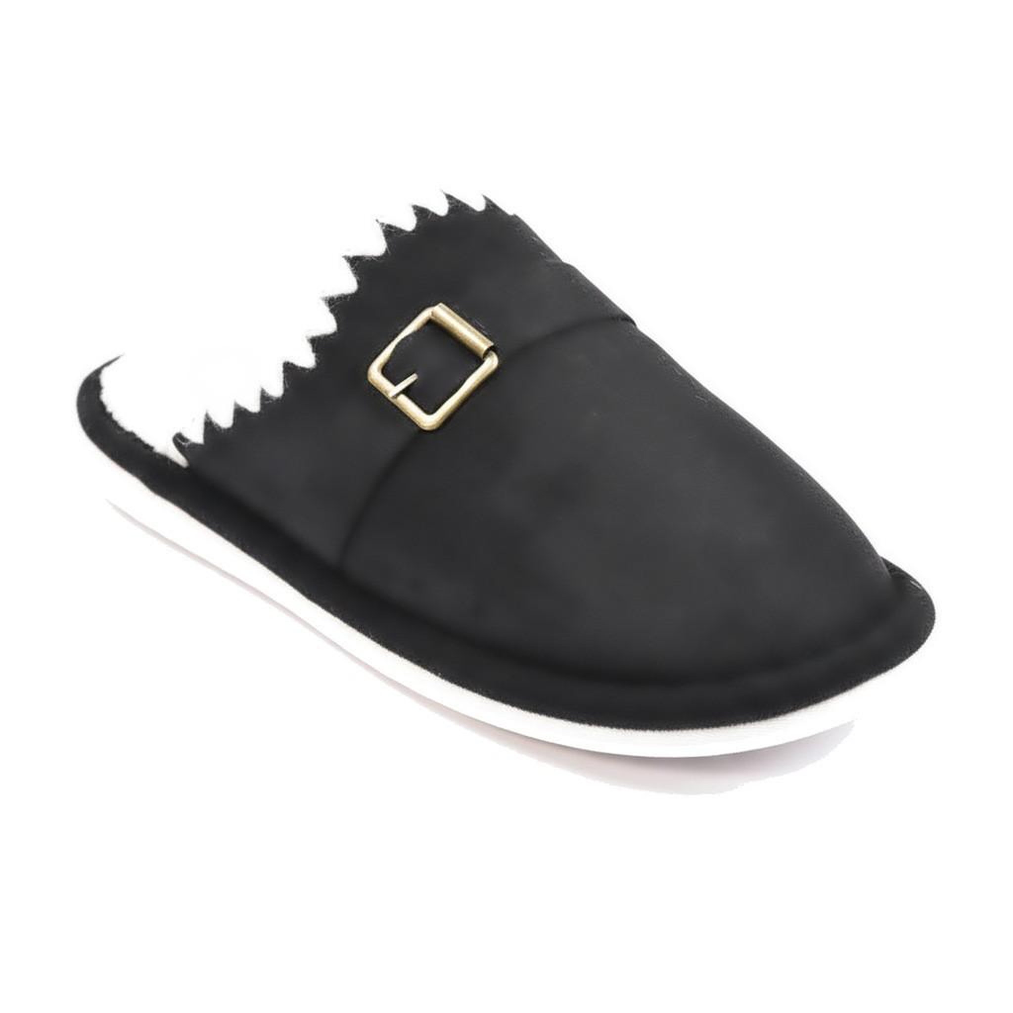 Voir la diapositive 1 : OZABI OZABI Mules Femme, Aspect Daim, Broderie Scandinave, Doublure Fourrure