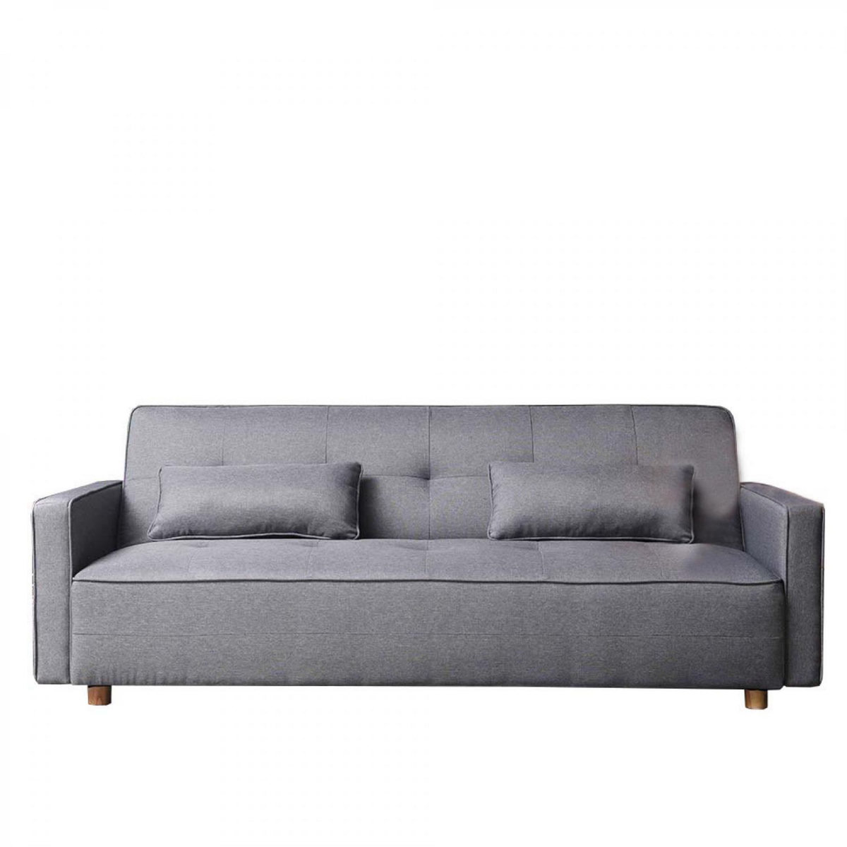 CONCEPT USINE Canapé scandinave convertible 3 places en tissu gris COPENHAGUE