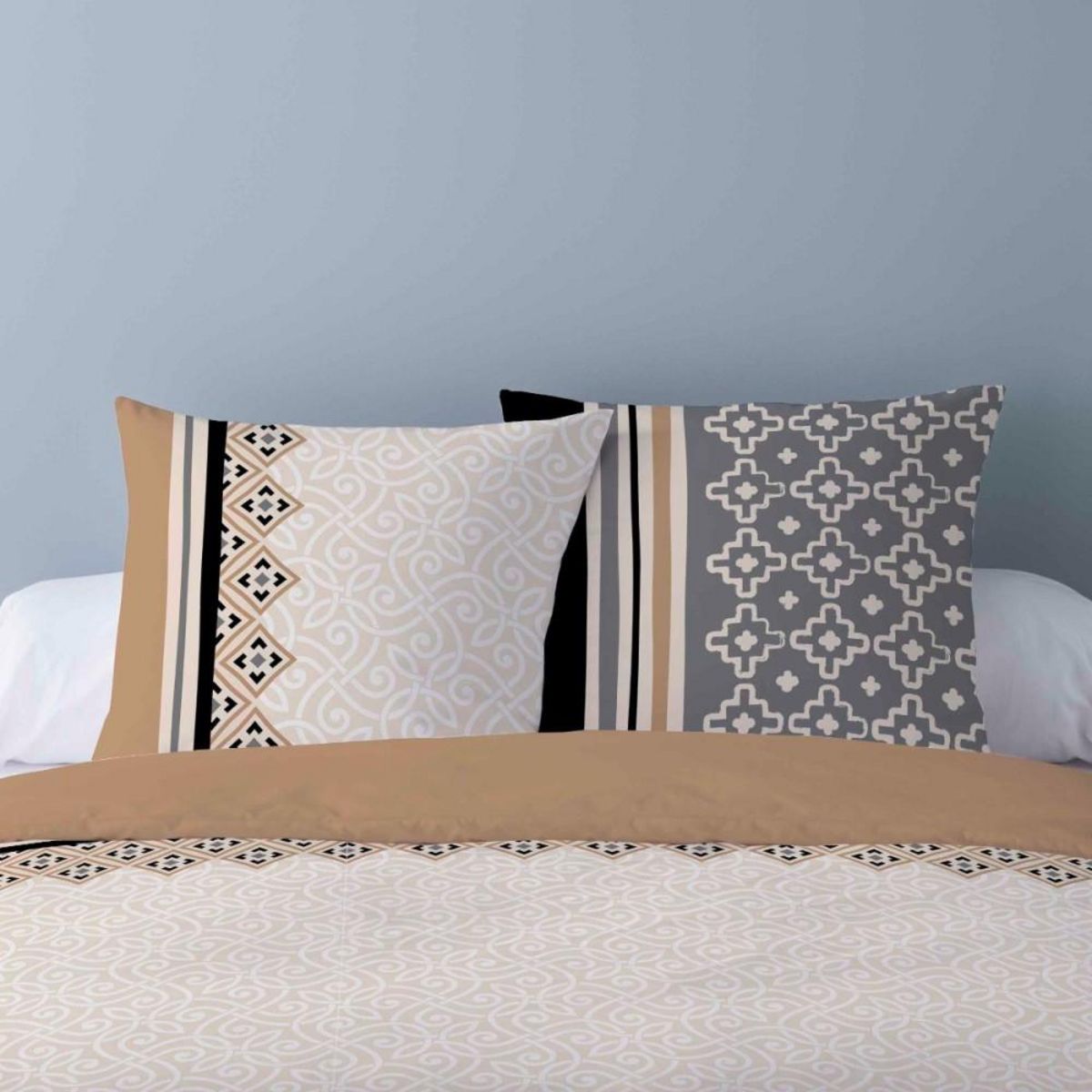 Dourev Housse de couette 240x220 CASPAR + 2 taies 100% coton