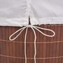 Voir la diapositive 6 : VIDAXL Panier a linge ovale Bambou Marron