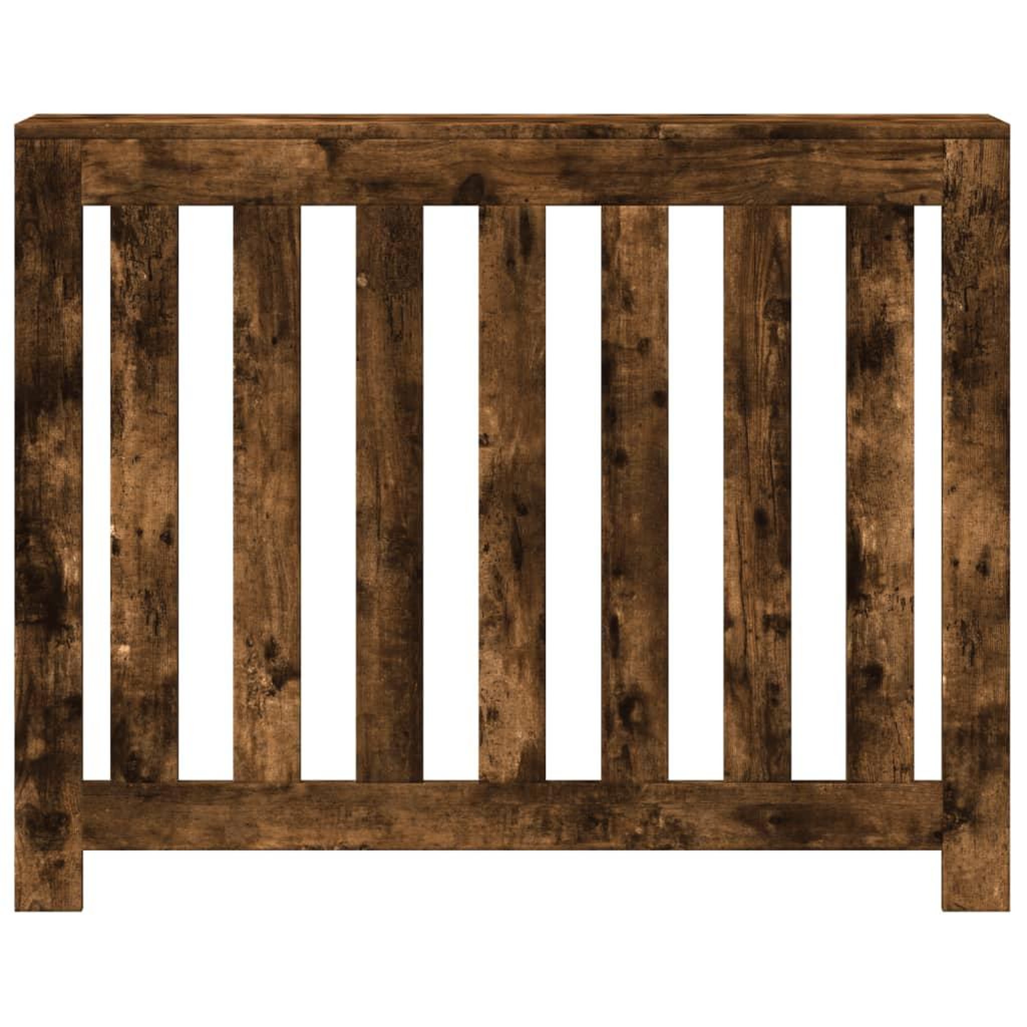 Voir la diapositive 3 : VIDAXL Cache-radiateur chene fume 104x20x82 cm bois d'ingenierie