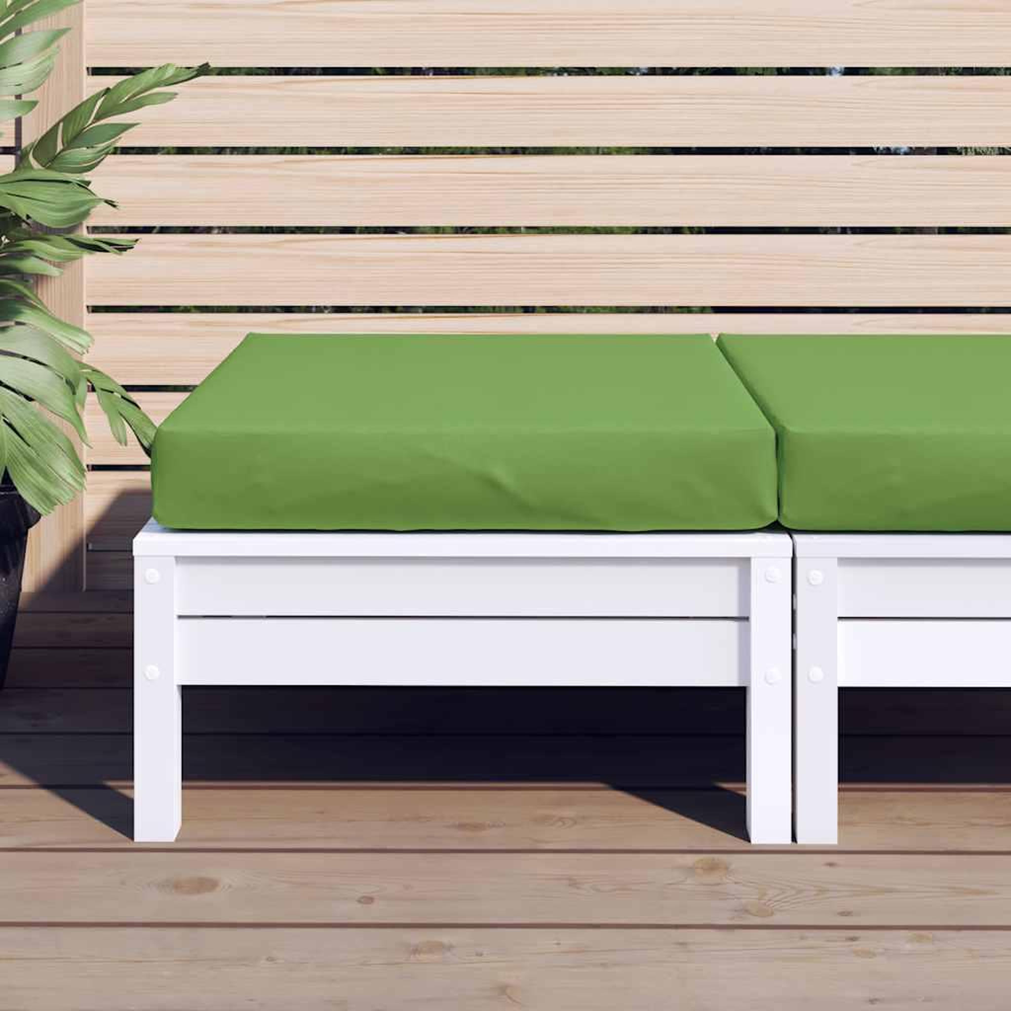 Voir la diapositive 3 : VIDAXL Coussin de palette vert melange 60x60x10 cm tissu