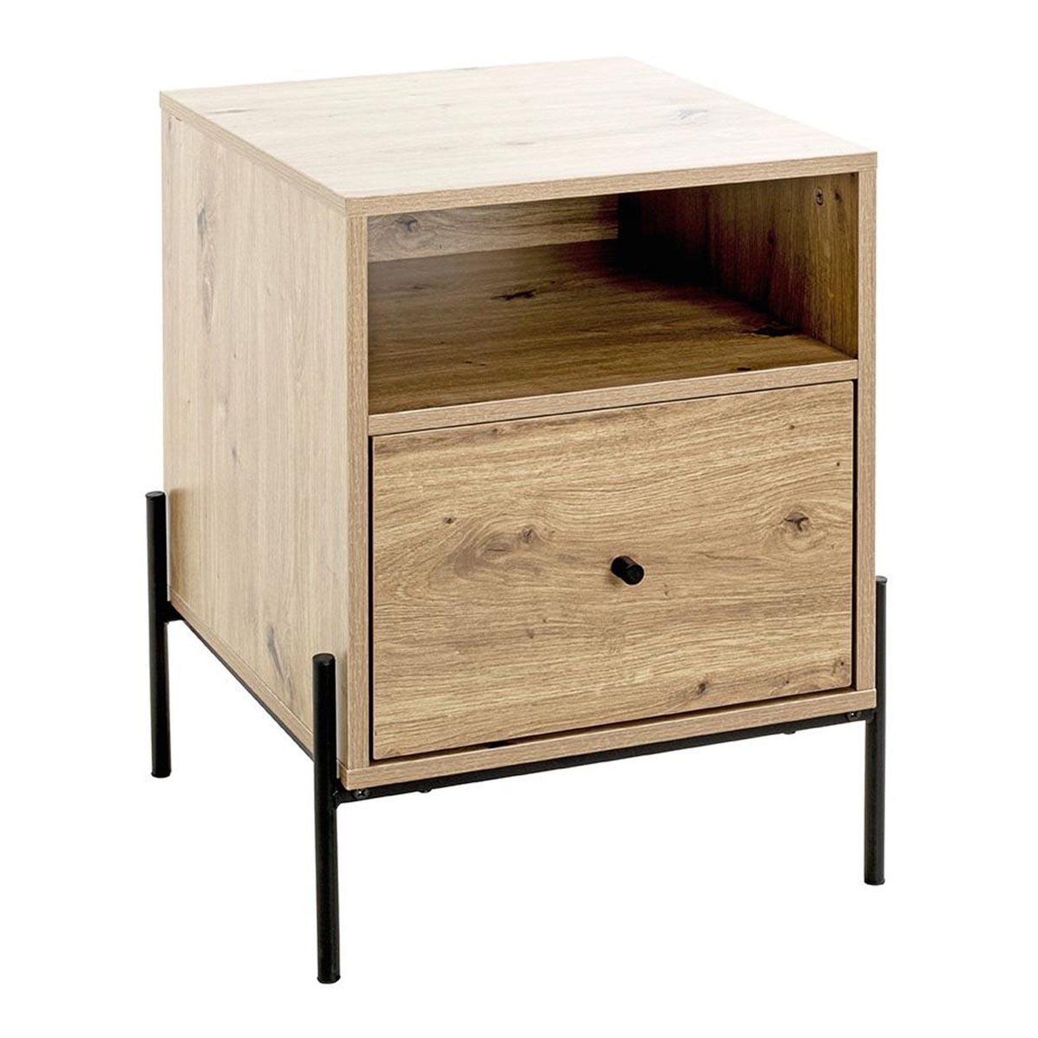 Paris Prix Table de chevet 1 tiroir  ali  60cm naturel