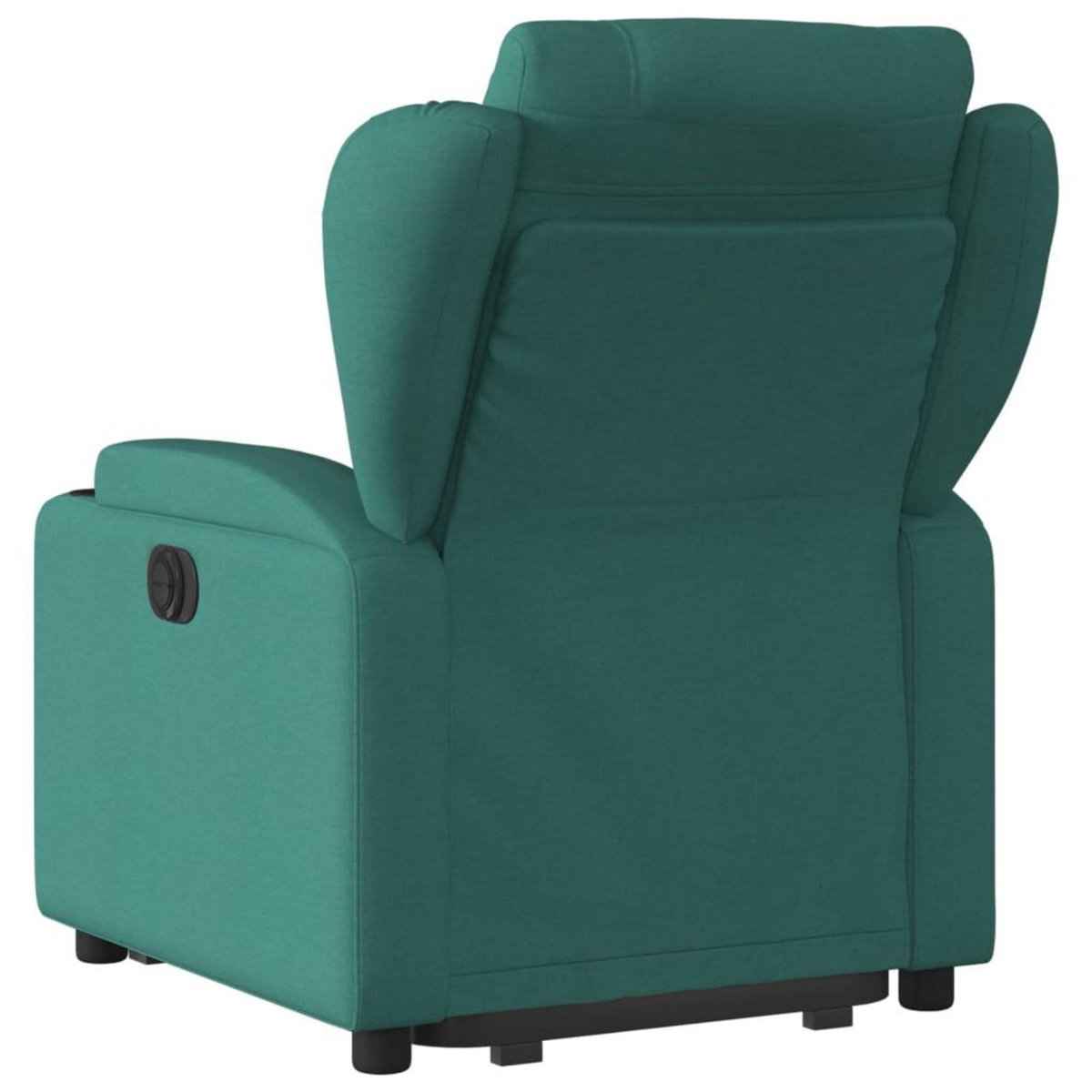 VIDAXL Fauteuil inclinable electrique vert fonce tissu