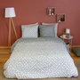 Voir la diapositive 2 : Home collection Parure de couette 3 pcs 240x220 100% microfibre, parchemin