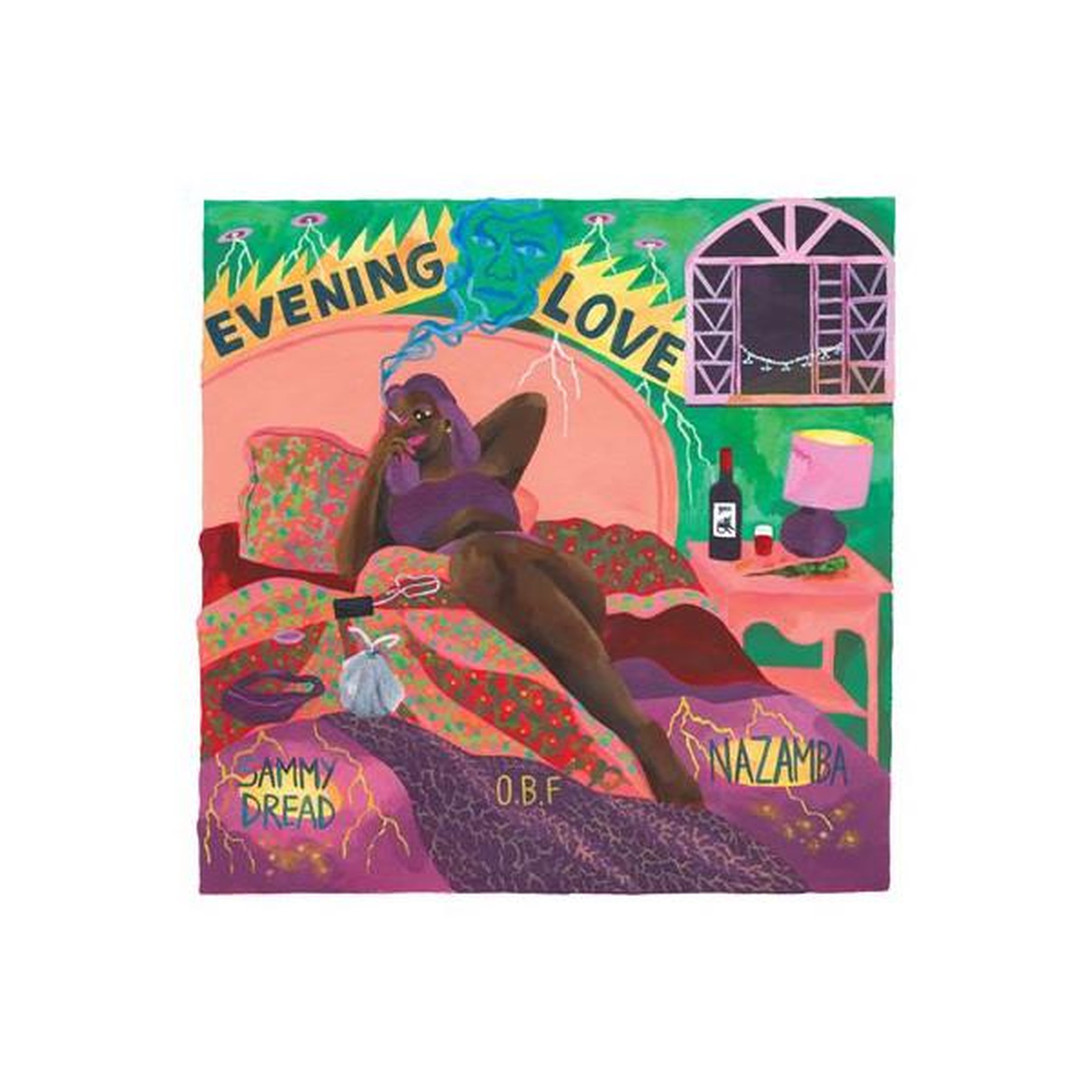 Vinyle 12  analogique ep o.b.f. « evening love » dub/reggae, sound system & dub poetry, 3 titres, 1