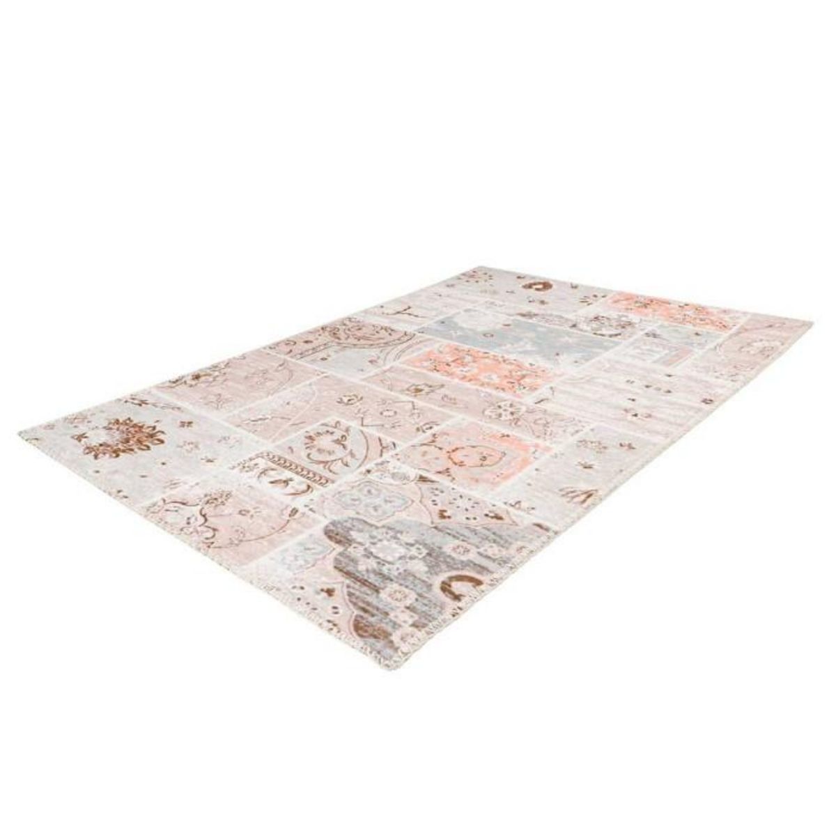 Paris Prix Tapis Tissé Imprimé Vintage  Peron II  Multicolore