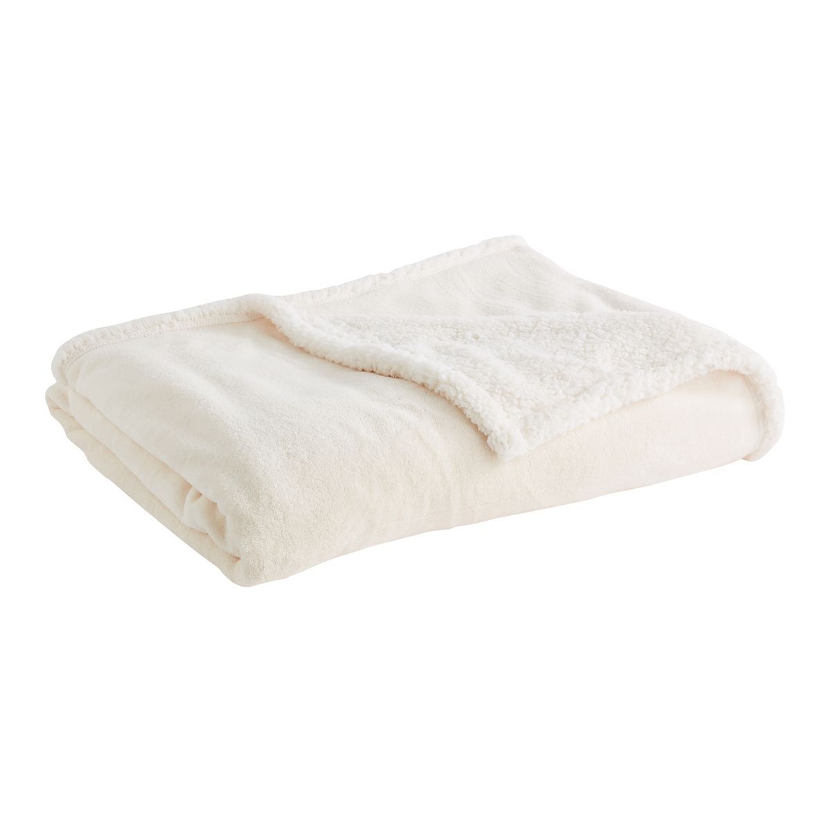 ACTUEL Plaid uni bi-matière en polyester 240g/m² SWEET DREAM