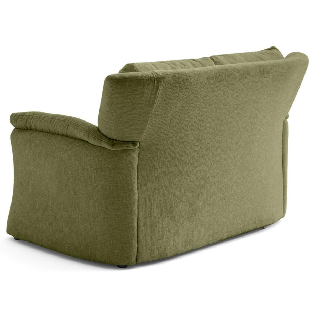 LISA DESIGN Bastille - canapé droit 2 places en tissu velours relief