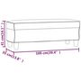 Voir la diapositive 6 : VIDAXL Banc Gris clair 100x35x41 cm Tissu microfibre