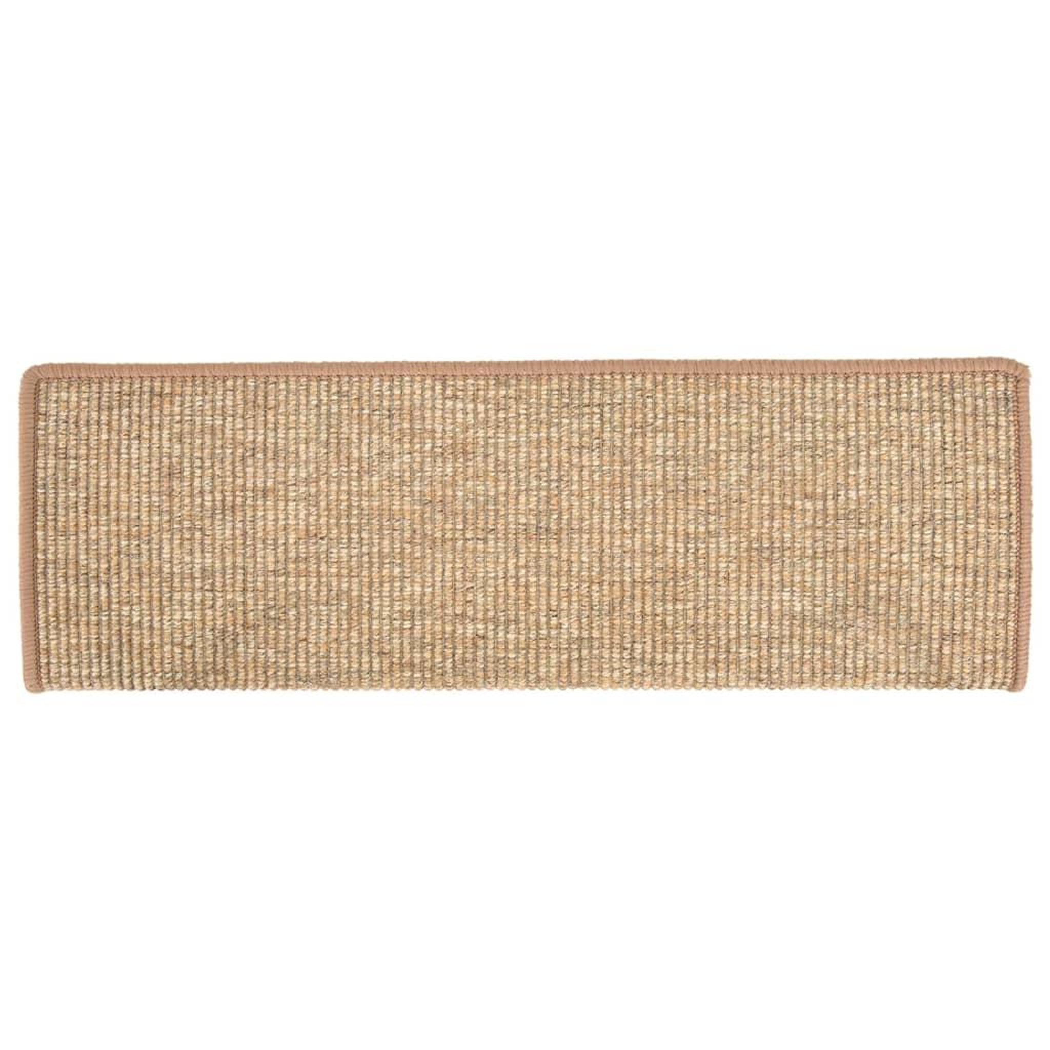 Voir la diapositive 5 : VIDAXL Tapis d'escalier auto-adhesifs 15 pcs Marron clair 65x21x4 cm