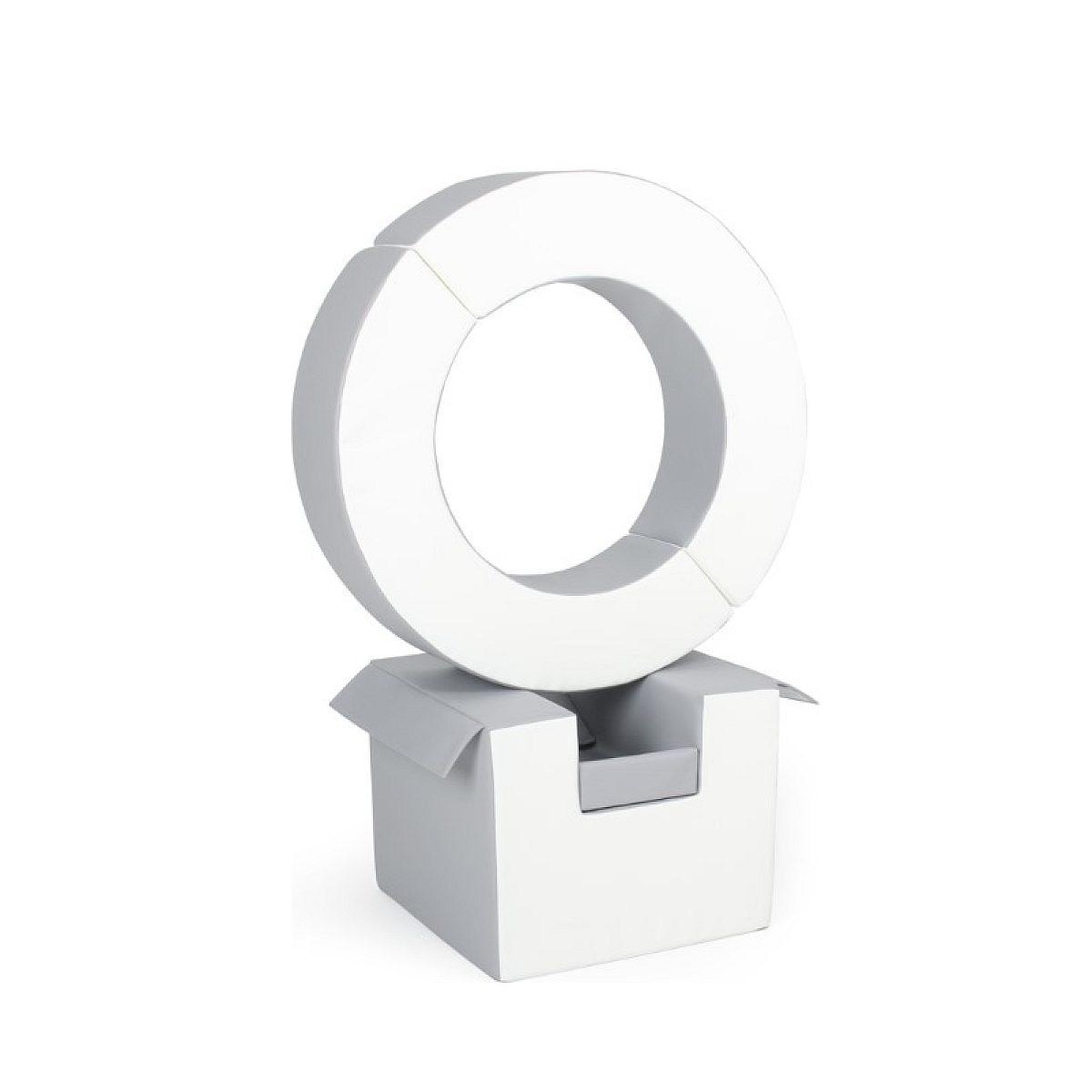 VELINDA Ensemble de cerceaux 3 blocs blanc gris