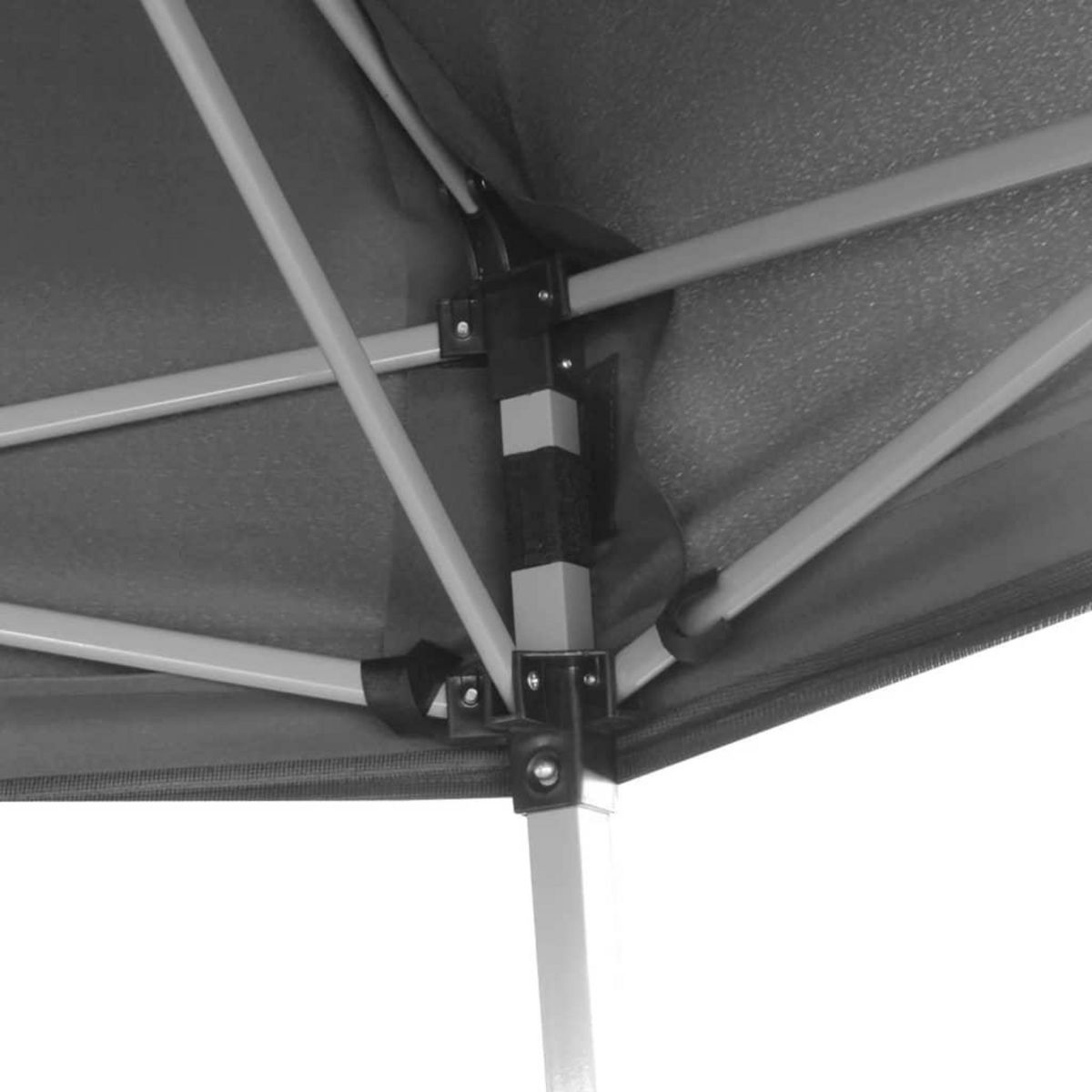 VIDAXL Chapiteau hexagonal avec 6 parois laterales Gris 3,6x3,1 m