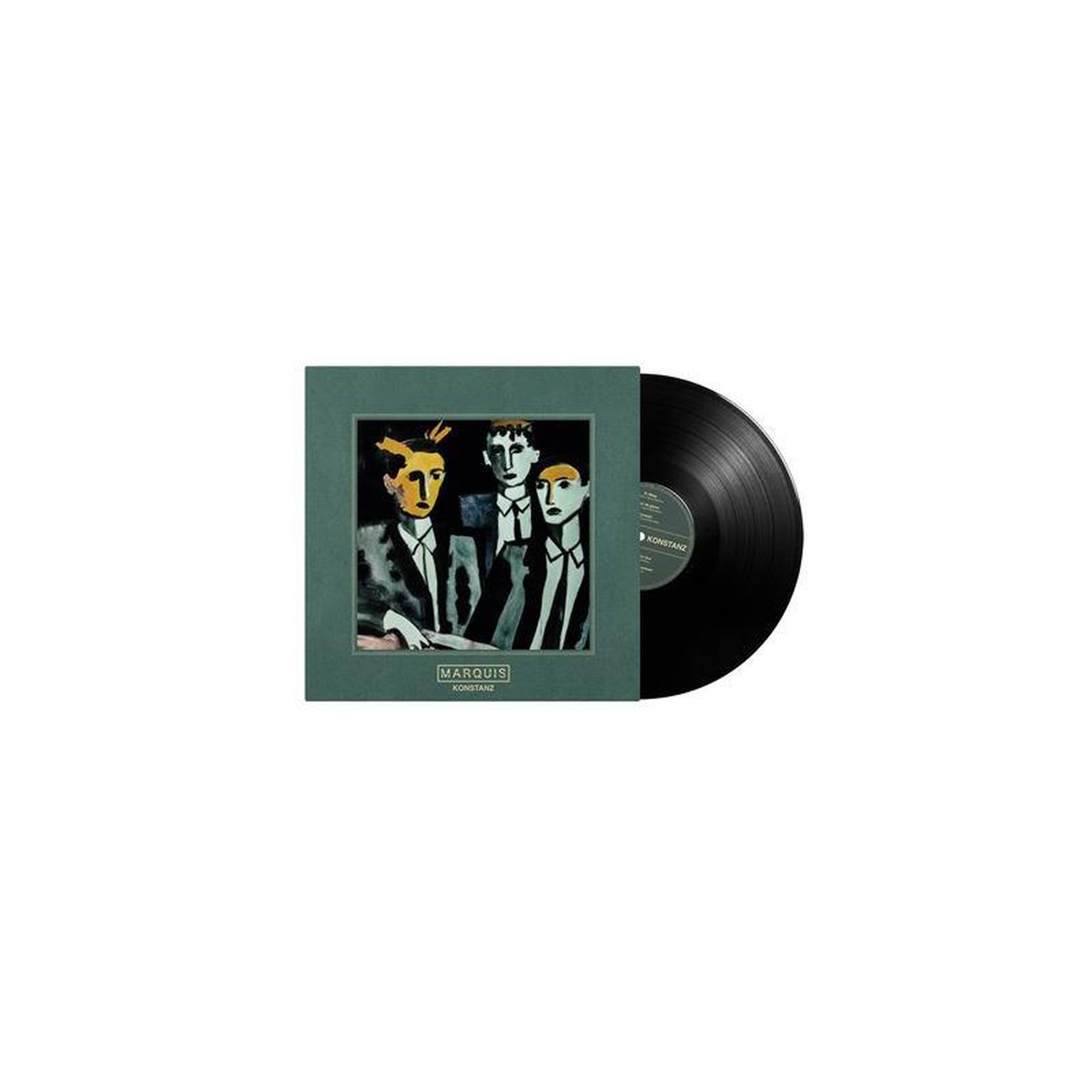 Vinyle lp 12 pouces konstanz the marquis, disque noir, pochette carrée à l'illustration couleur