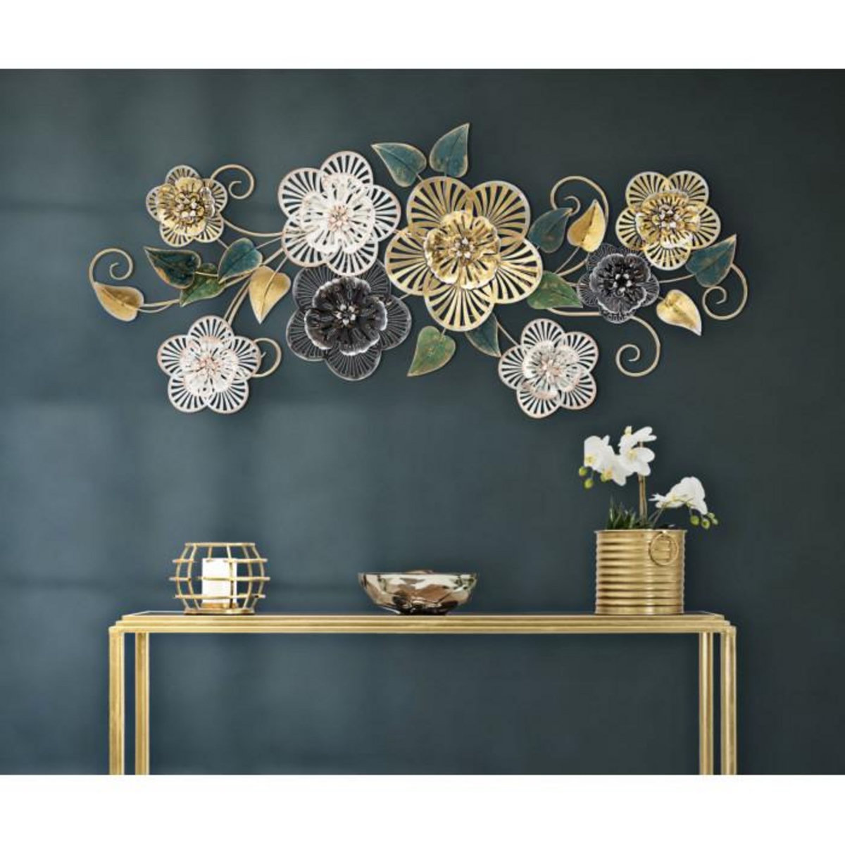 Paris Prix Décoration Murale en Métal  Campur  118cm Multicolore