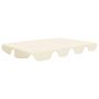Voir la diapositive 2 : VIDAXL Toit de rechange de balançoire creme 188/168x145/110 cm