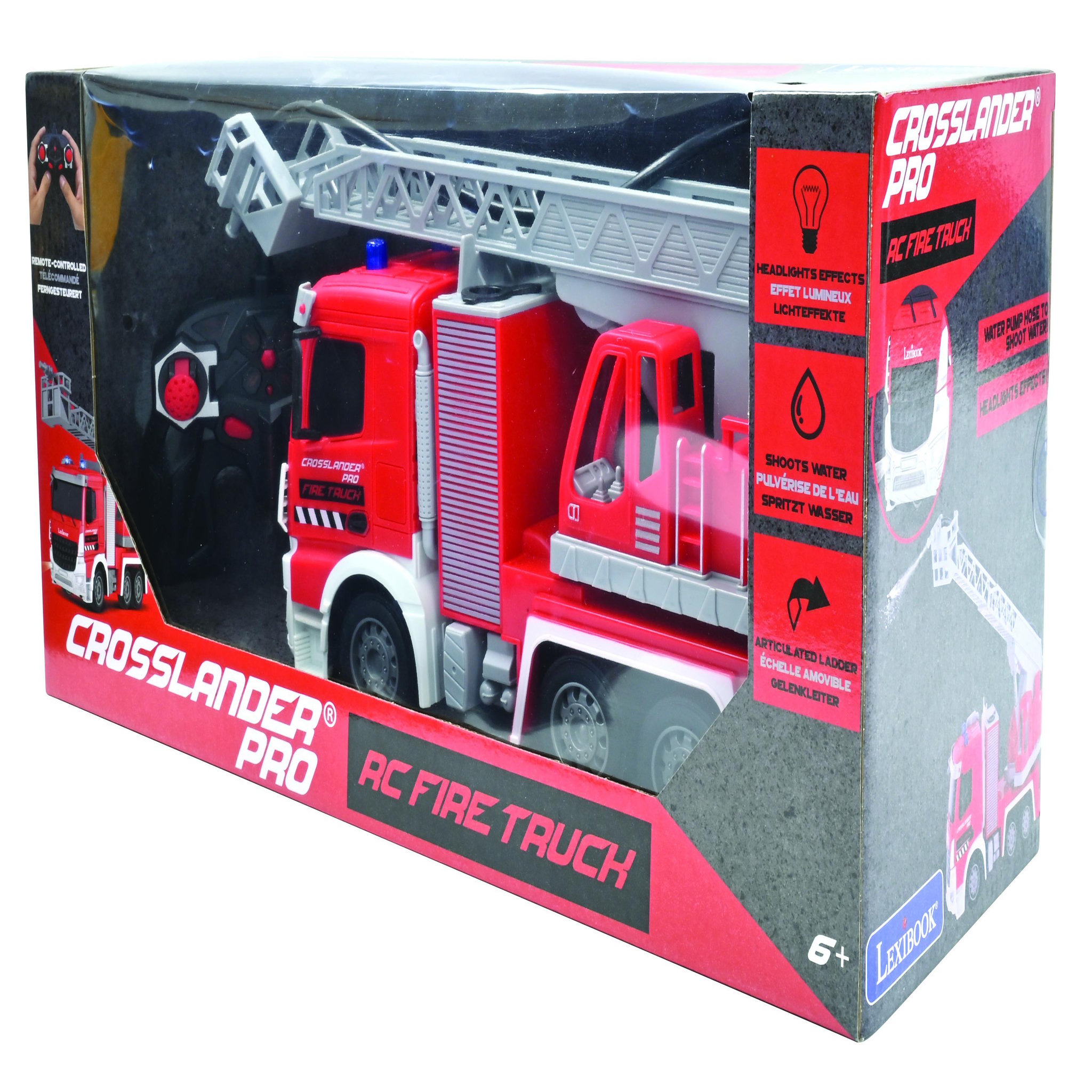 Voir la diapositive 6 : Lexibook Crosslander PRO Camion de pompiers télécommandé