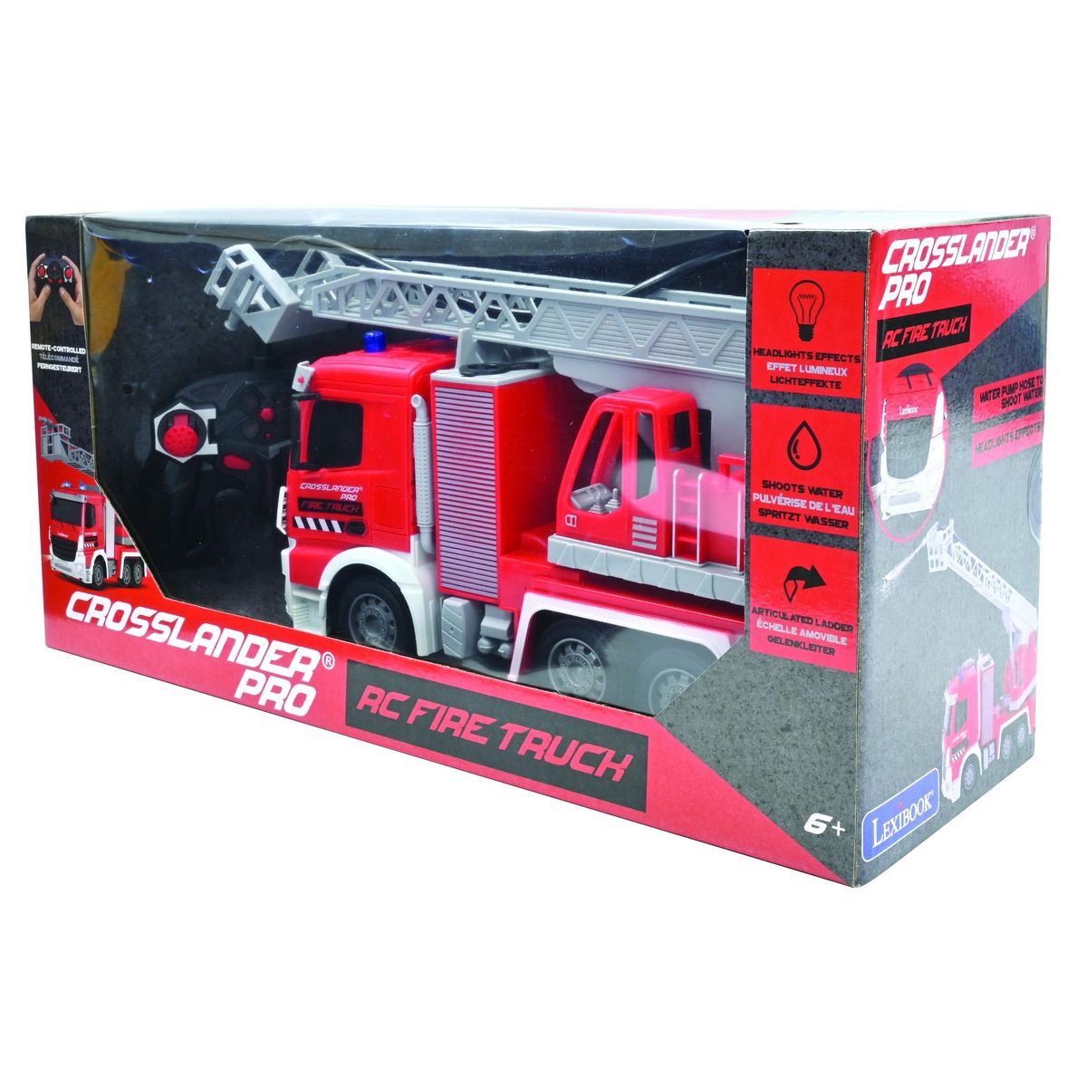 Lexibook Crosslander PRO Camion de pompiers télécommandé