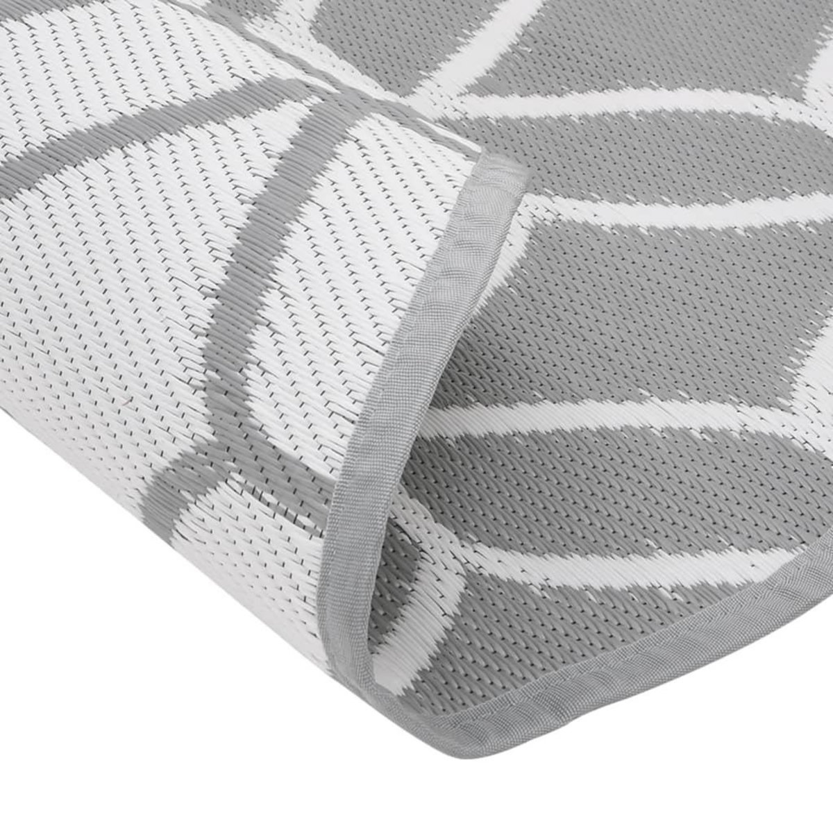 VIDAXL Tapis d'exterieur ARAKIL gris Ø120 cm PP