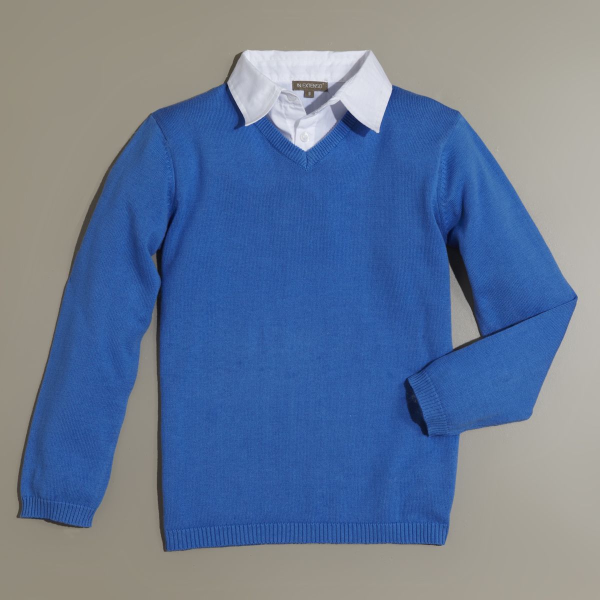 Chemise Col Pull Garçon Gap Bleue Manches Longues - Taille 12 Ans (XL) - Occasion Très Bon état