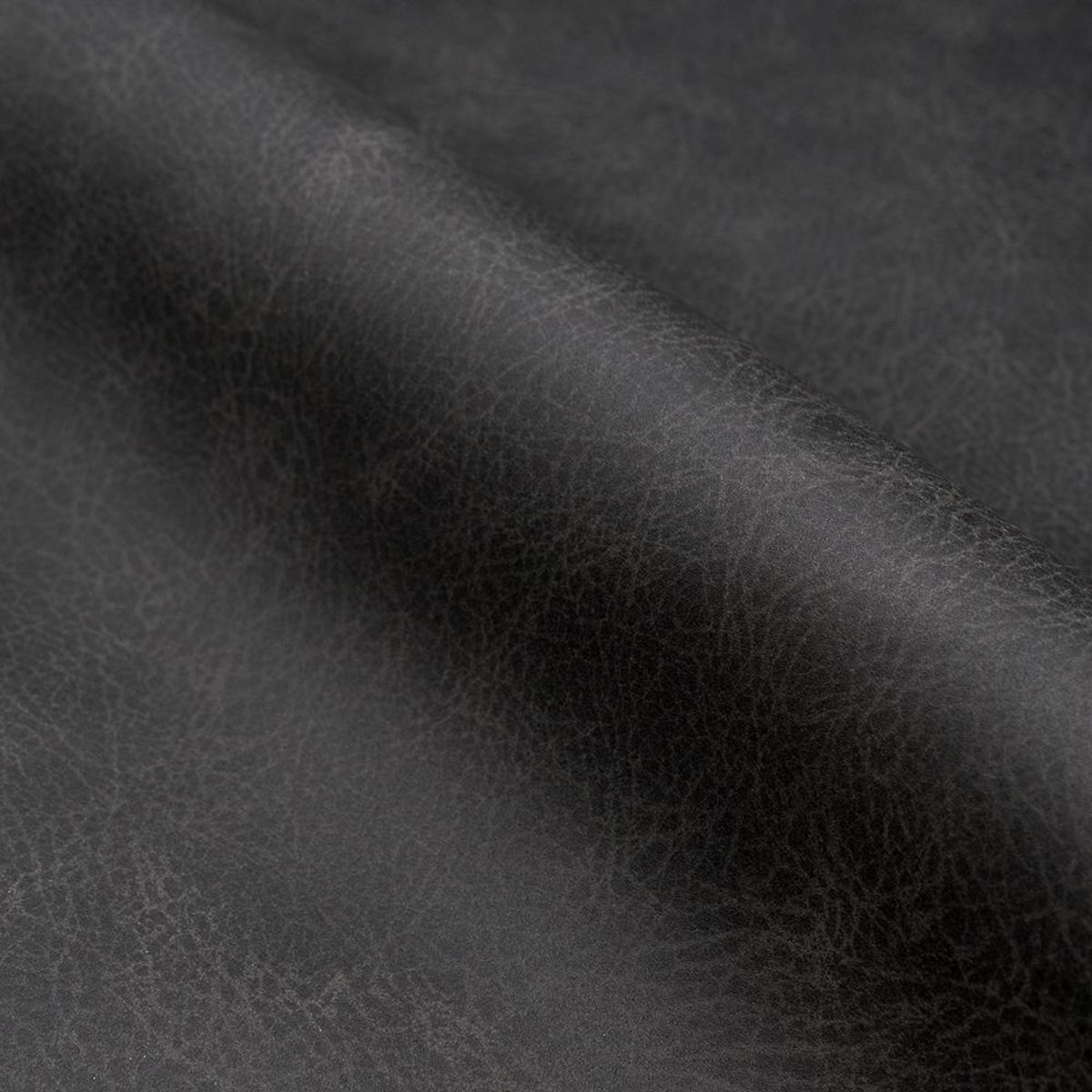 Rendez vous déco Lot de 2 chaises en cuir synthétique gris / noir - Texas