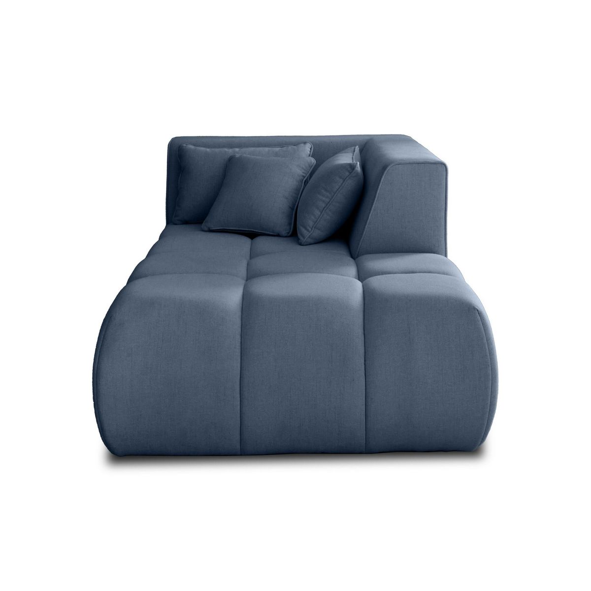 LISA DESIGN Caracas - module d'assise méridienne droit - en tissu